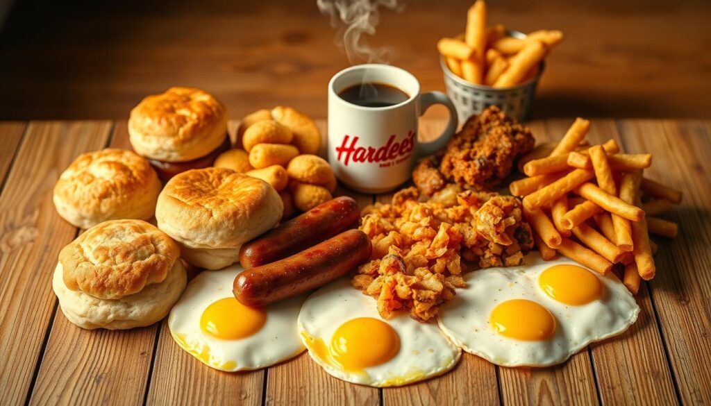 Hardees Breakfast Menu Variety