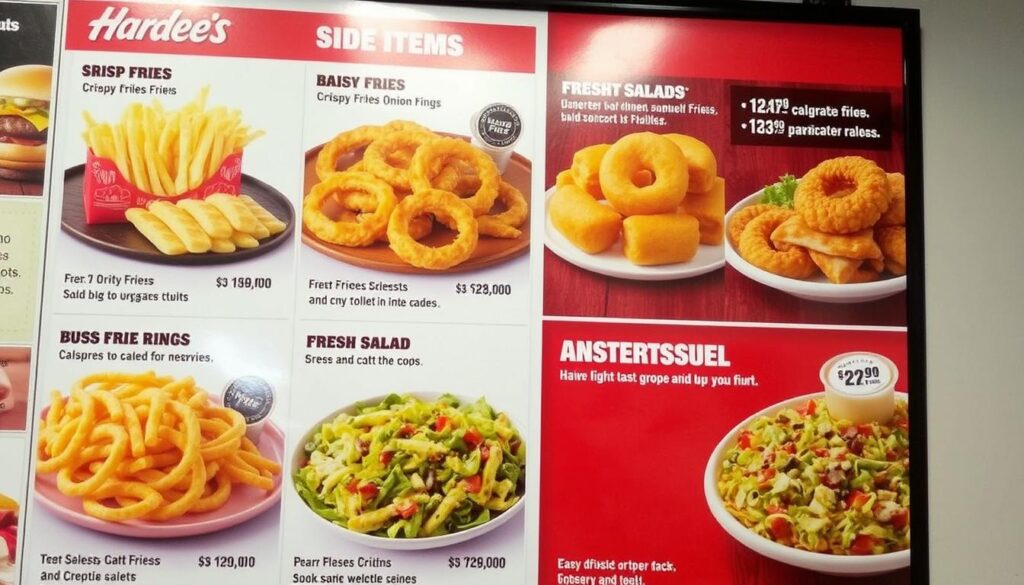 Hardee's Side Items Menu