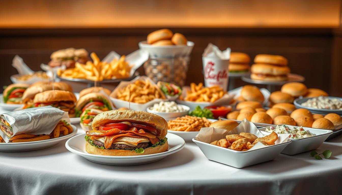 chick fil a catering menu