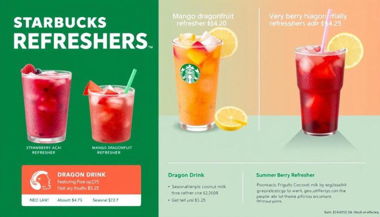 starbucks refreshers menu with price