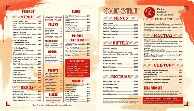 Chipotle Printable Menu: A Convenient Menu Guide