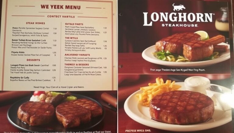 longhorn steakhouse springfield menu