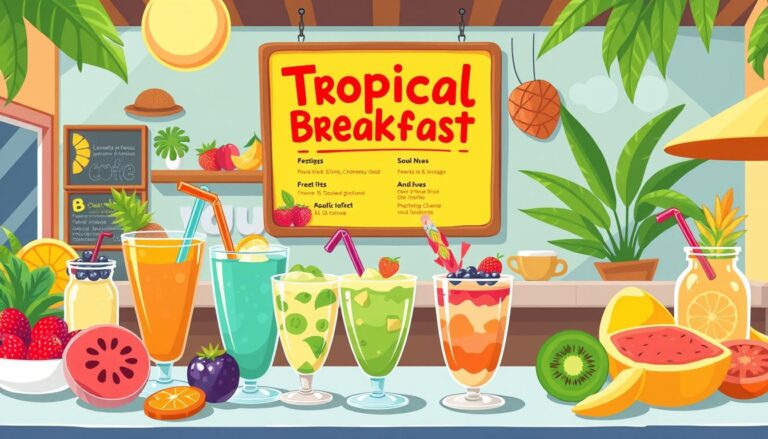 tropical smoothie breakfast menu