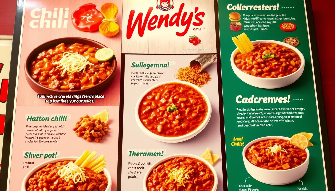 wendy's chili menu