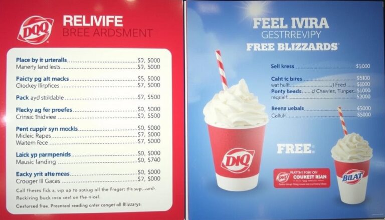 dairy queen free blizzards menu