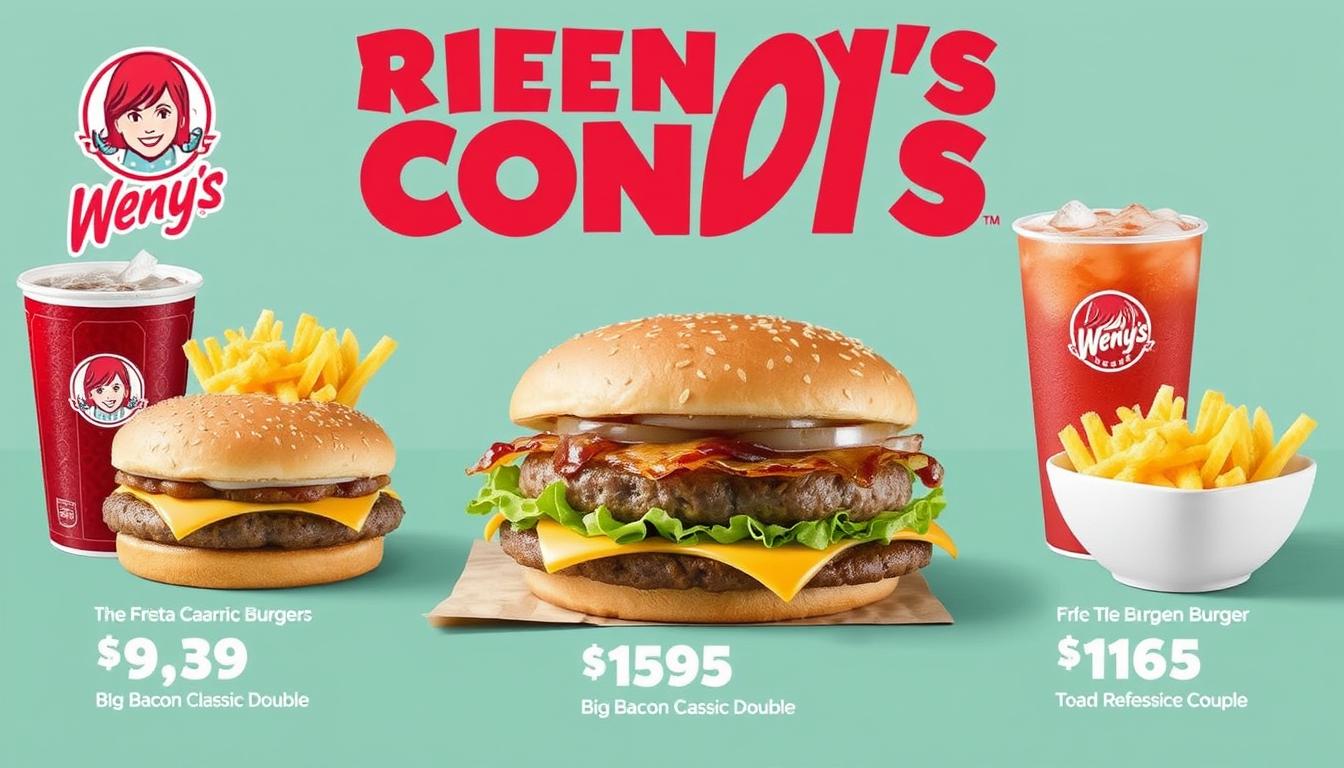 wendy's burger menu